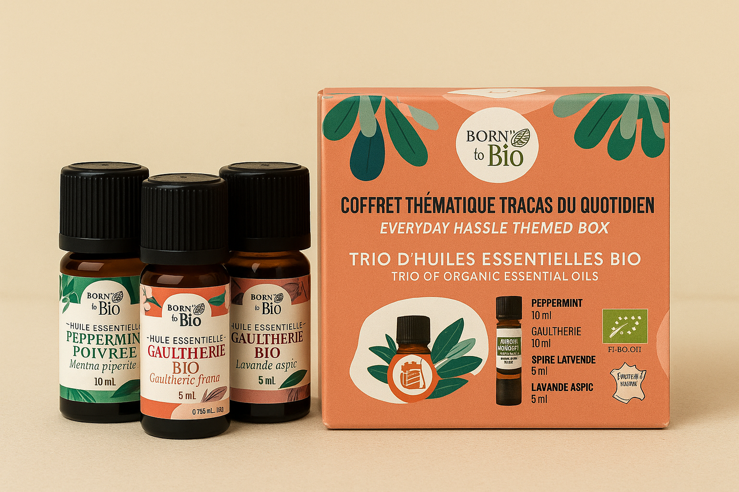 Coffret Huiles Essentielles BIO - Tracas du Quotidien