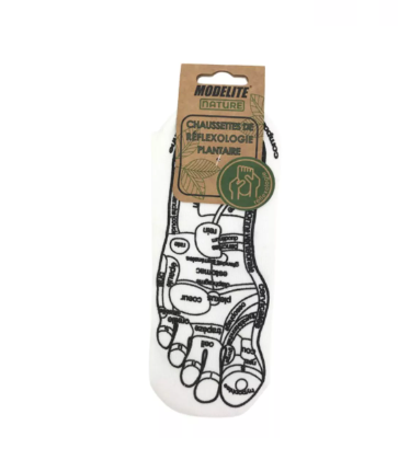 chaussettes de réflexologie plantaire détente
