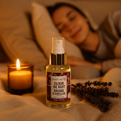 Brume d’Oreiller Élixir de Nuit Zen – Ambiance Détente & Nuit Paisible